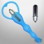 Blue Silicone Anal Vibrator AD-029