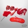 BDSM SEX KIT Bracelet+Whip+Goggles+Feather+Mouth Ball GagBDSM-001