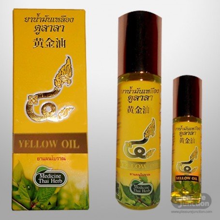 Thai herbal massage yellow oil THP-001