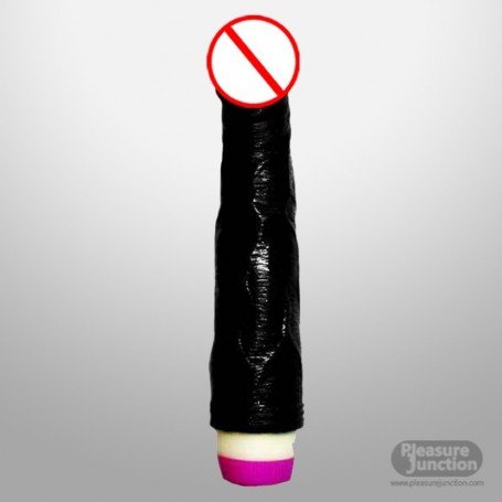 Super Natural Black Silicone Realistic Vibrator RSV-011