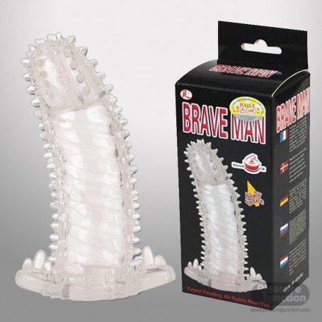 BRAVE MAN CRYSTAL PENIS EXTENSION SLEEVE PES-024