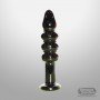 Black Beaded Glass Dildo Sex Toy GD-005