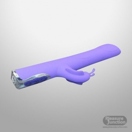 Black T- Transfer Beads Stick Rabbit Vibrator RV-021