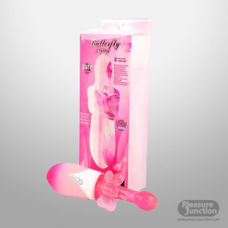 Butterfly Clitoris 6 Function Rotation Rabbit Vibrator RV-017